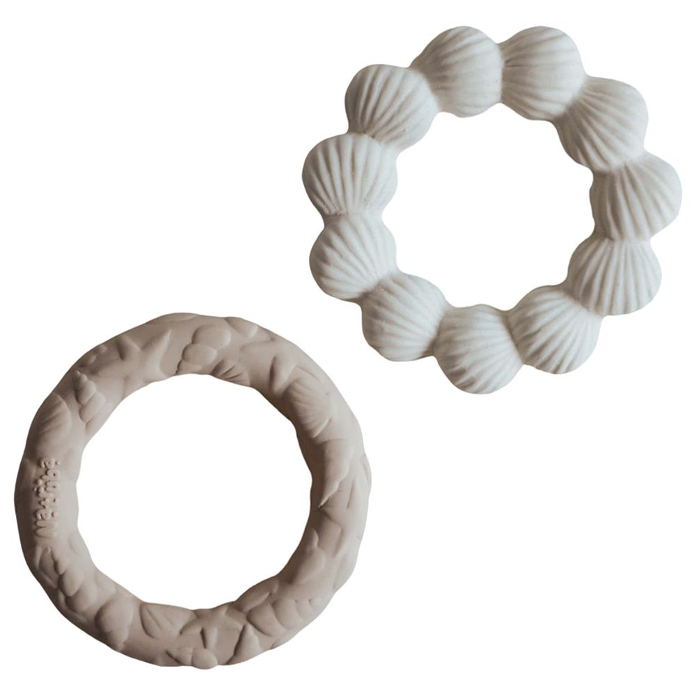 Natruba - Ocean Ring And Shell Ring Teether Set - 2pcs