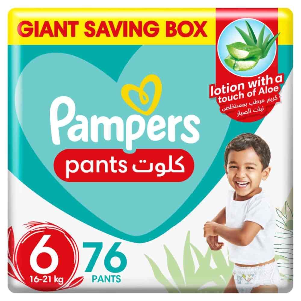 Pampers - Baby-Dry Pants Diapers, Size 6, 16-21kg, Giant Pack, 76 Count