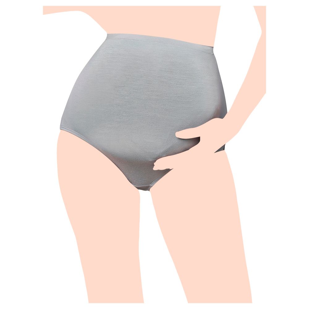 Tummy - Women High Waist Maternity Panty - Grey