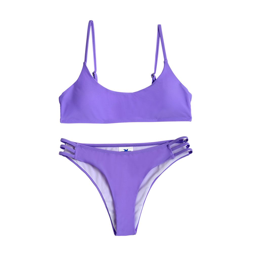 Turquoise - 2pc-Set - Women's Bikini Swim Suit - Purple