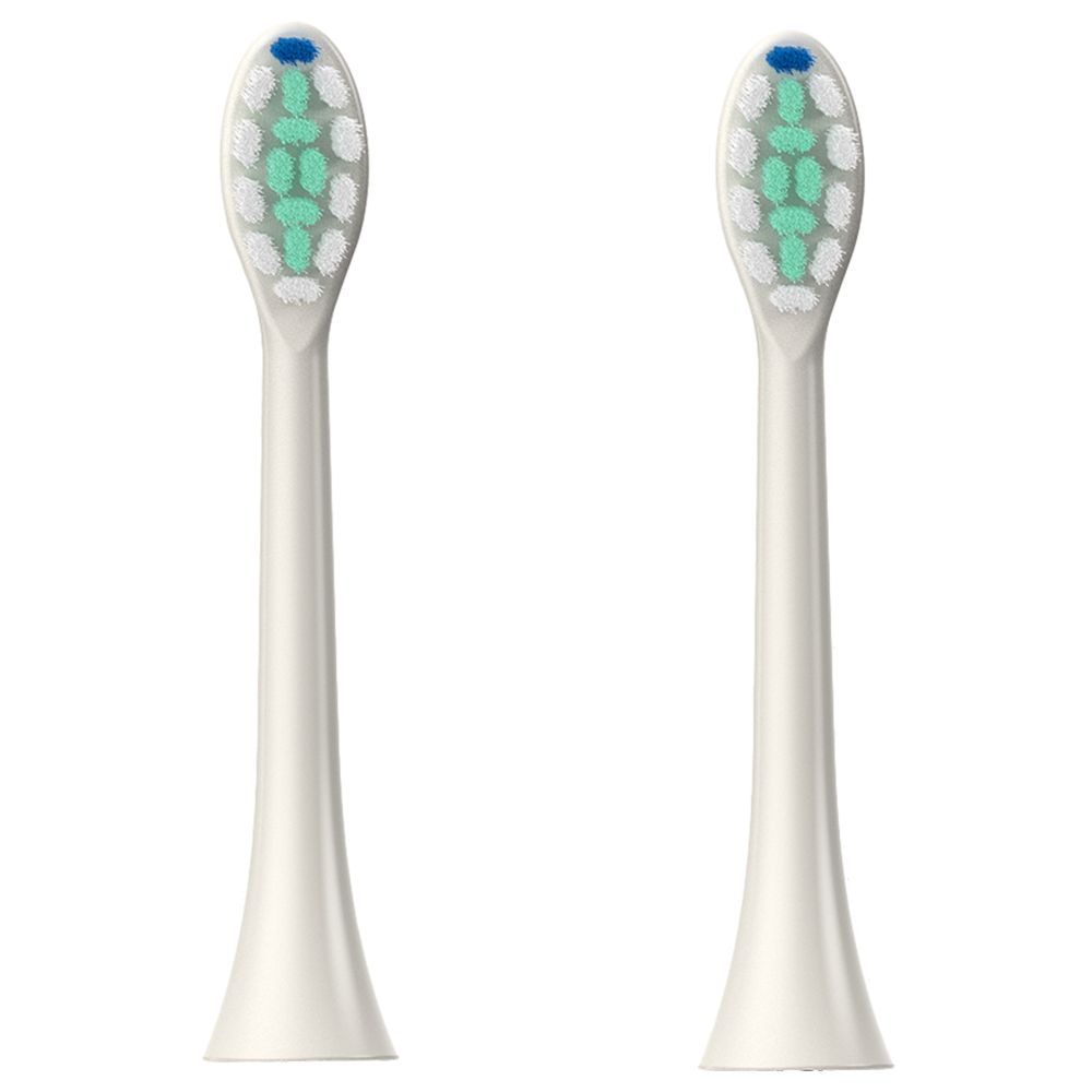 Bomidi - Tx5 Electric Head Soft Bristle Long Lasting Toothbrush - Pack of 2 - White