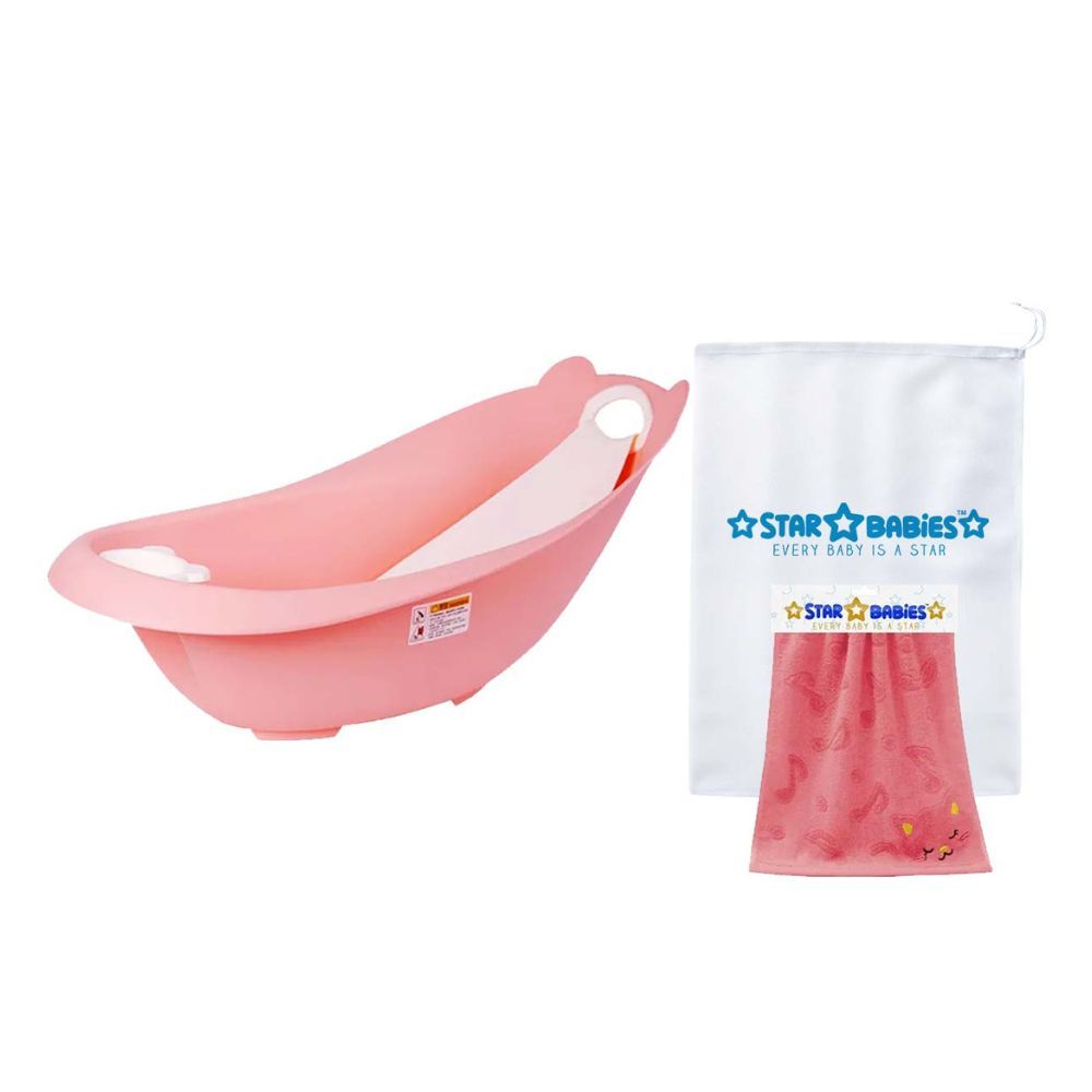 Star Babies - Smart Bath Tub w/ Towel - Pink