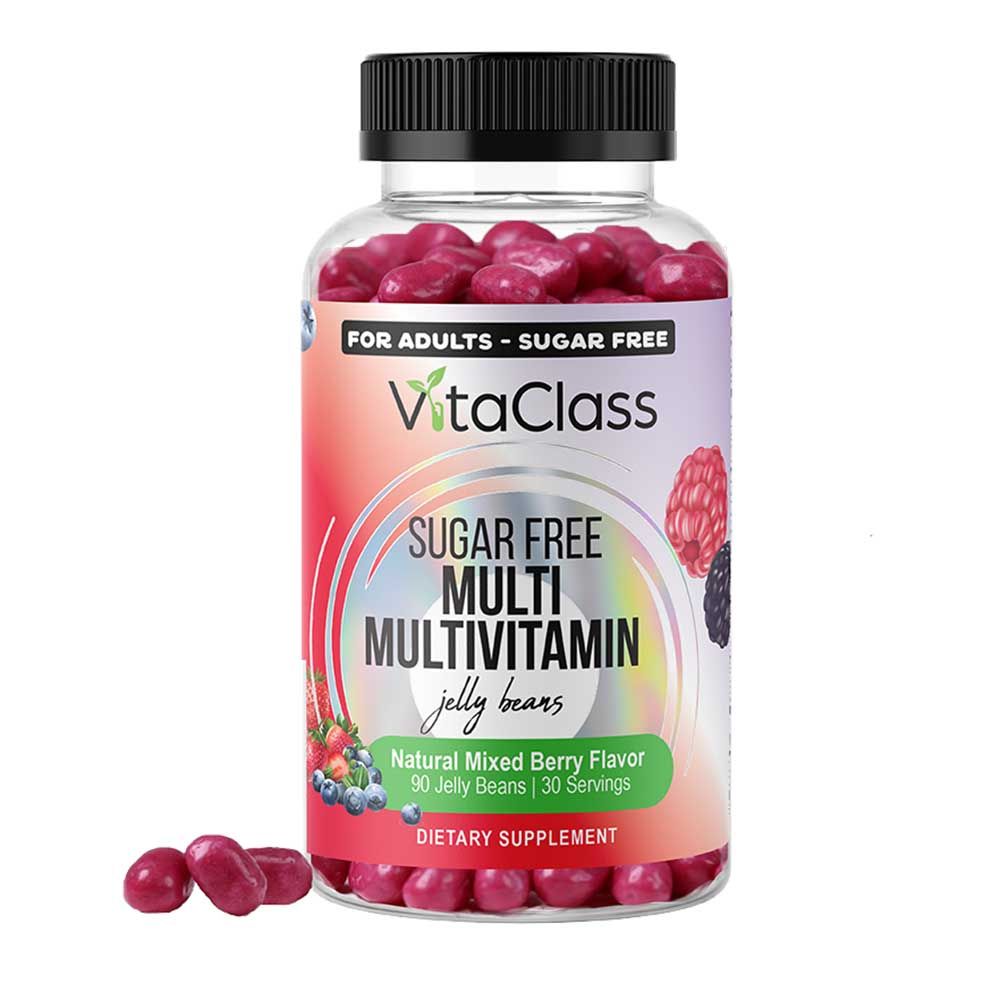 Vitaclass - Sugar Free Multivitamin Jellybeans For Adults - 90 Pcs