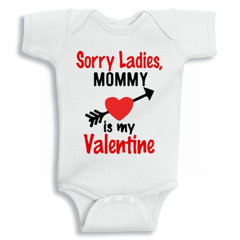 Twinkle Hands Sorry Ladies Mommy is my Valentine Baby Onesie