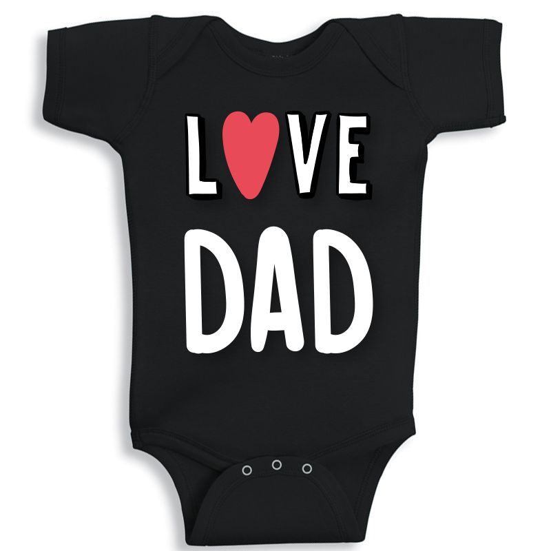 Twinkle Hands I love Dad Baby Onesie