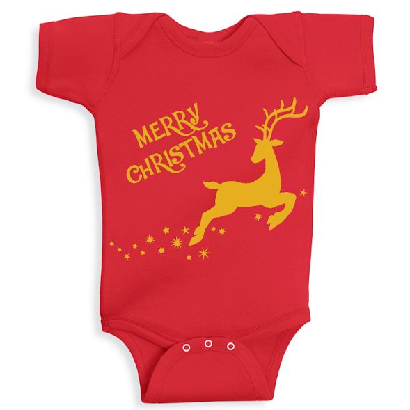 Twinkle Hands Merry Christmas Baby Onesie 