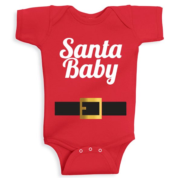 Twinkle Hands Santa Baby Onesie 