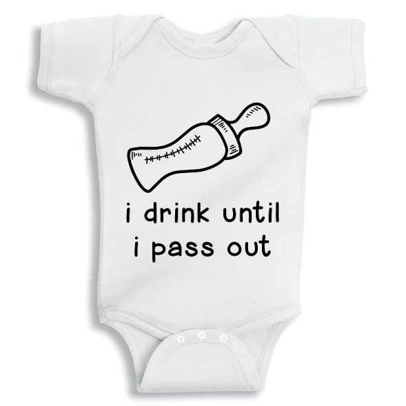 Twinkle Hands I Drink Untill I Pass Out Baby Onesie 