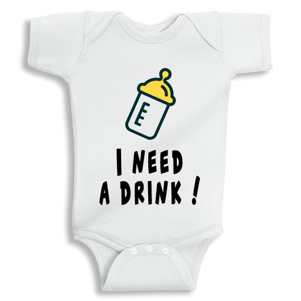 Twinkle Hands I Need A Drink Baby Onesie 