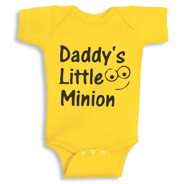 Twinkle Hands Daddy'S Little Minion Baby Onesie 