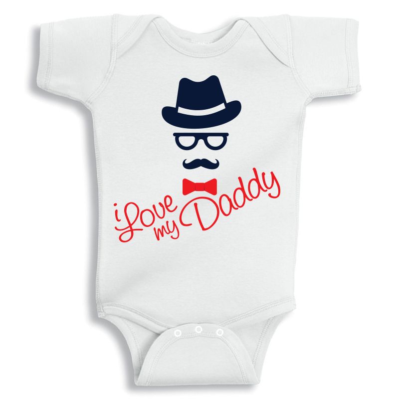 Twinkle Hands, I Love My Daddy Baby Onesie