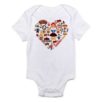 Germany World Cup 2014 Heart Infant Bodysuit