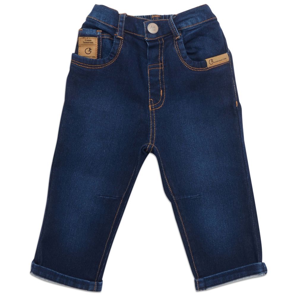 Little Kangaroos - Baby Boy's Jeans - Dark Blue