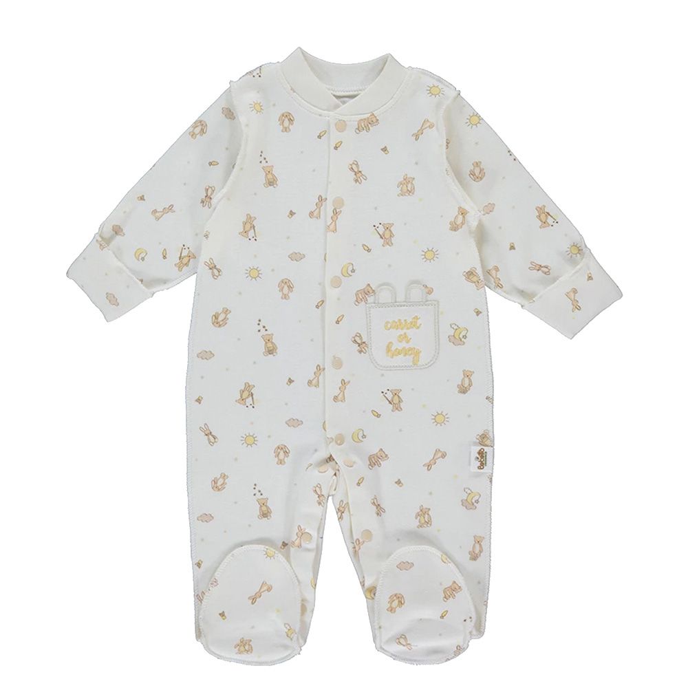 Bebetto - Baby Girls Sleepsuit - Ecru