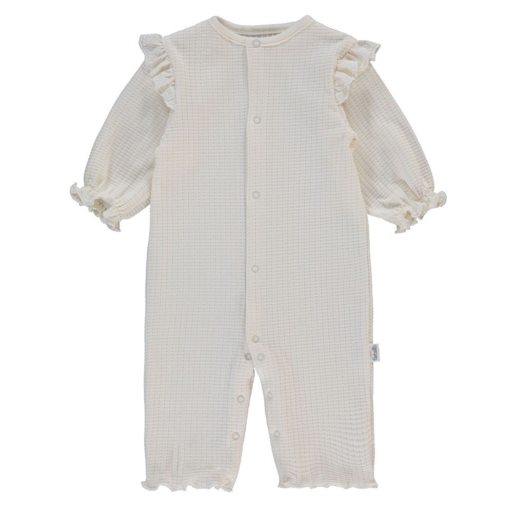 Bebetto - Baby Girls Romper - Ecru