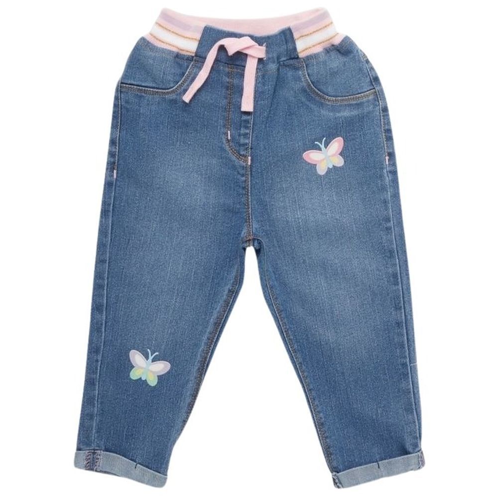 Little Kangaroos - Fully Elastic Jeans w/ Drawstring - Light Blue