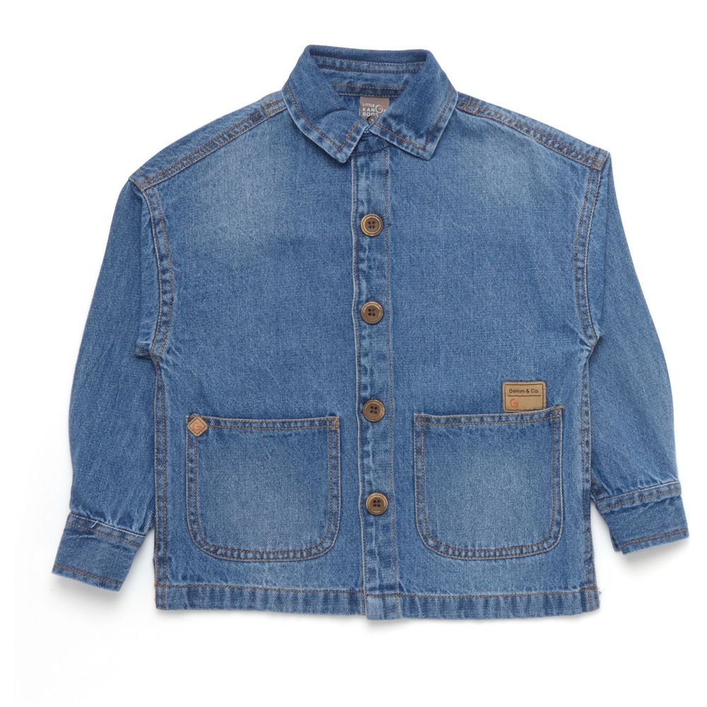 Little Kangaroos - Boy Denim Jacket - Light Blue