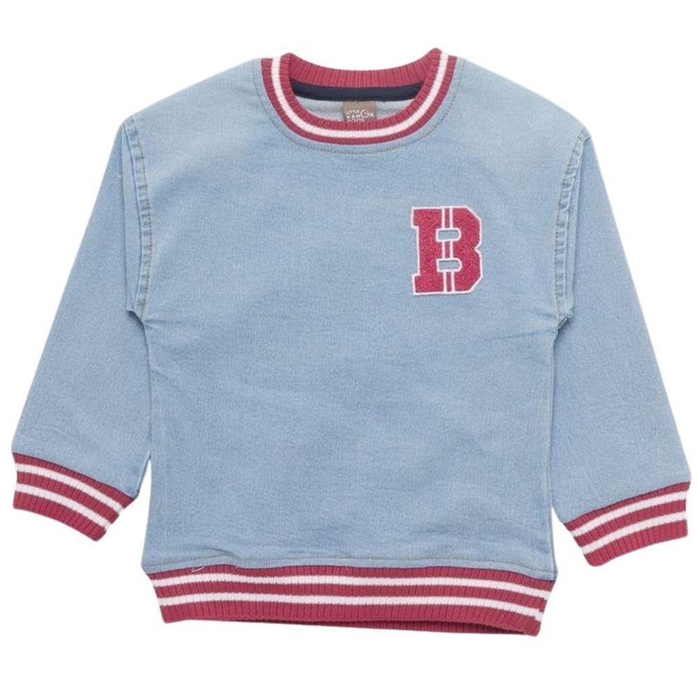 Little Kangaroos - Baby Boy Printed Sweatshirt - Light Blue