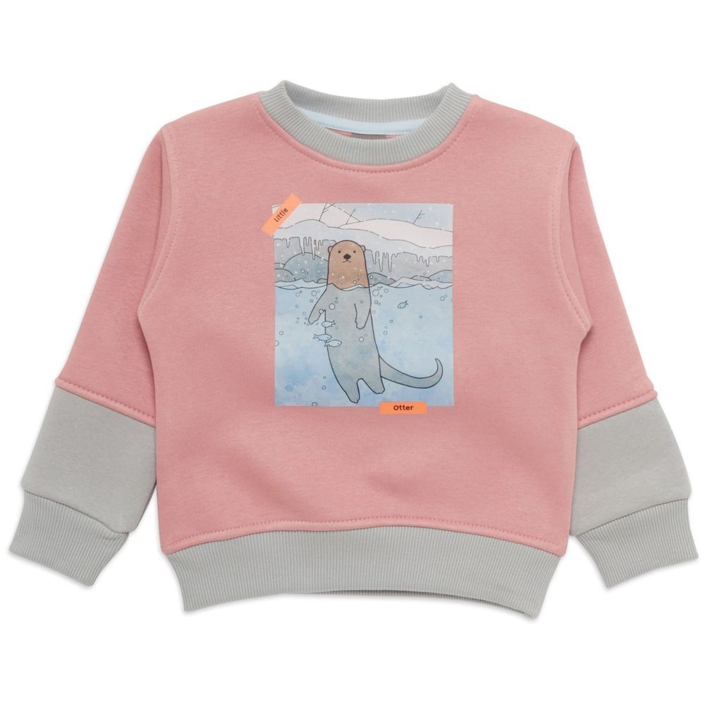 Little Kangaroos - Little Otter Sweatshirt - Flamingo