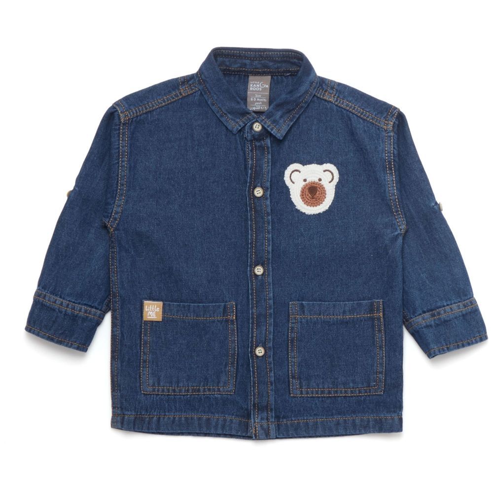 Little Kangaroos - Baby Boy Jacket w/ Pockets - Dark Blue