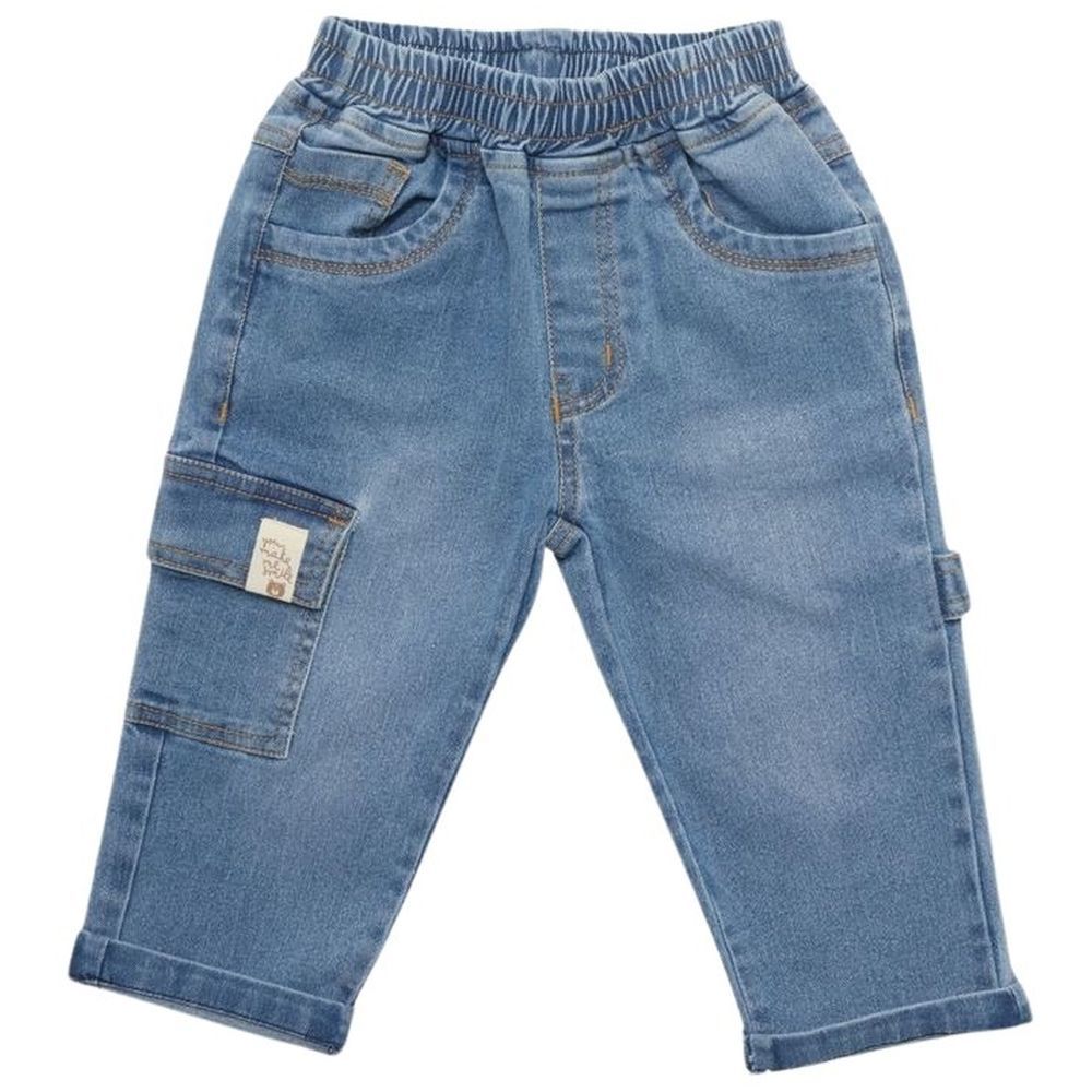 Little Kangaroos - Baby Boy Cargo Jeans - Light Blue