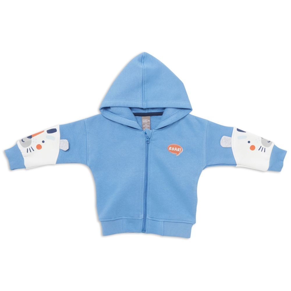 Little Kangaroos - Printed Hoodie Jacket - Air Force Blue