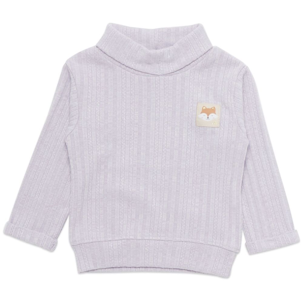 Little Kangaroos - Baby Girl Plain Sweatshirt - Purple