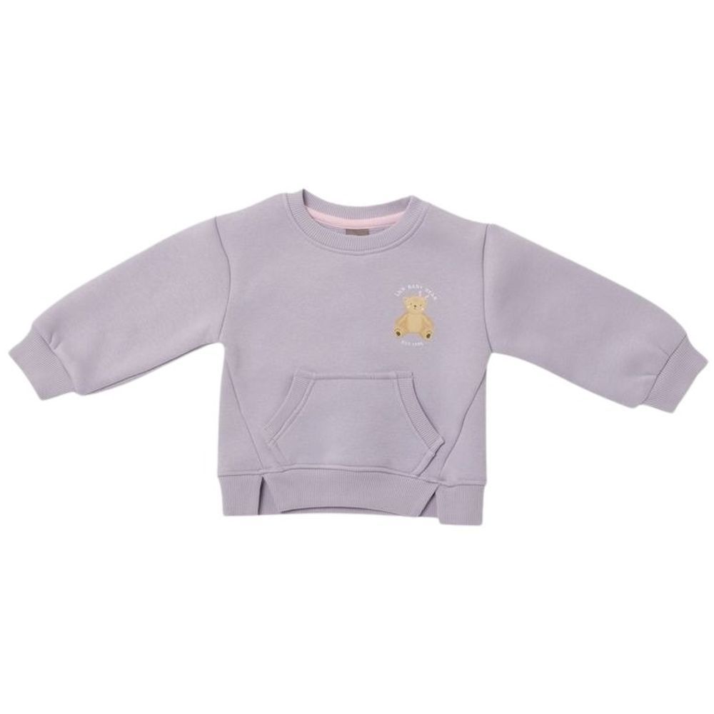 Little Kangaroos - Baby Girl Sweatshirt w/ Pockets - Mauve