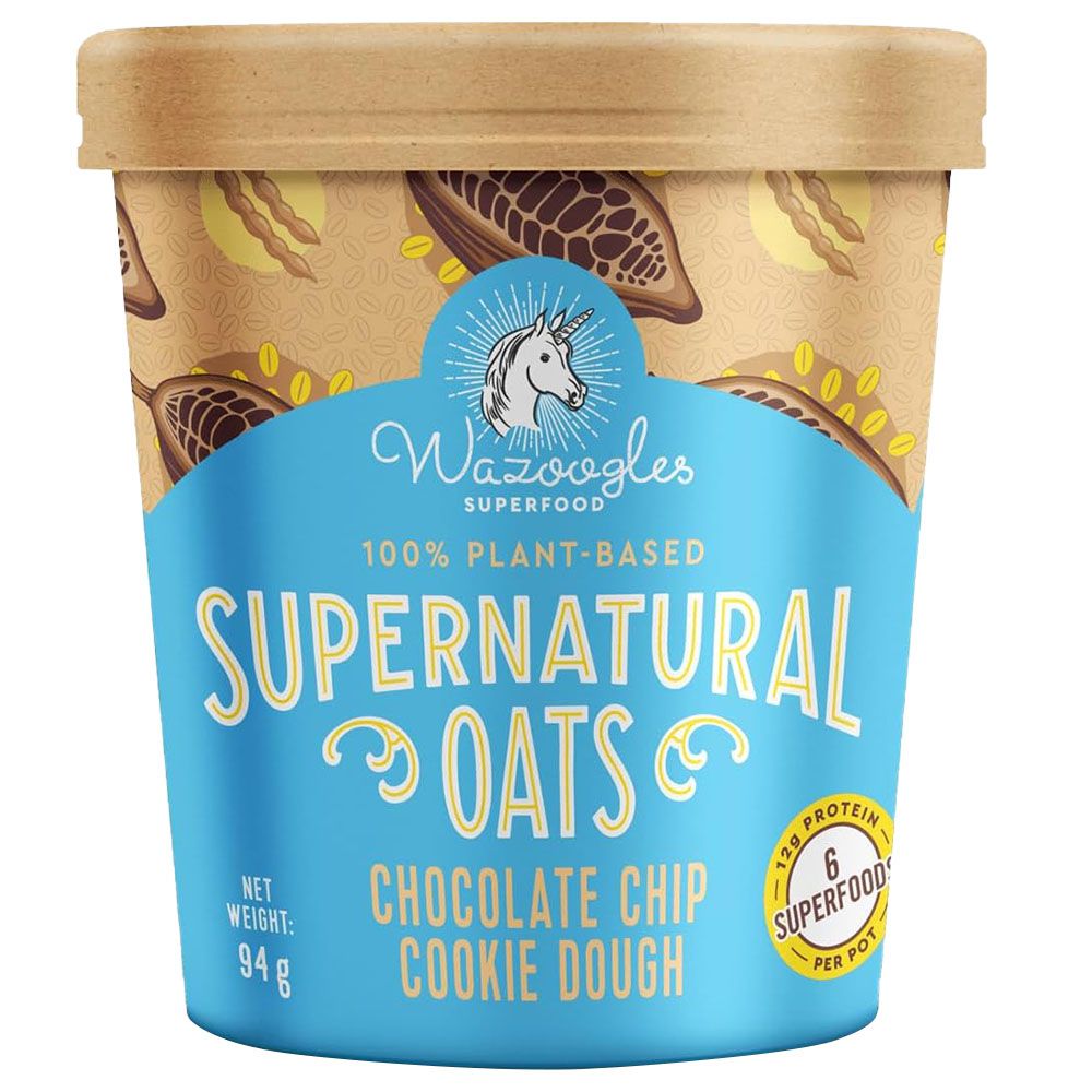 Wazoogles Superfood - Supernatural Oats - Chocolate Chip Cookie Dough Pot