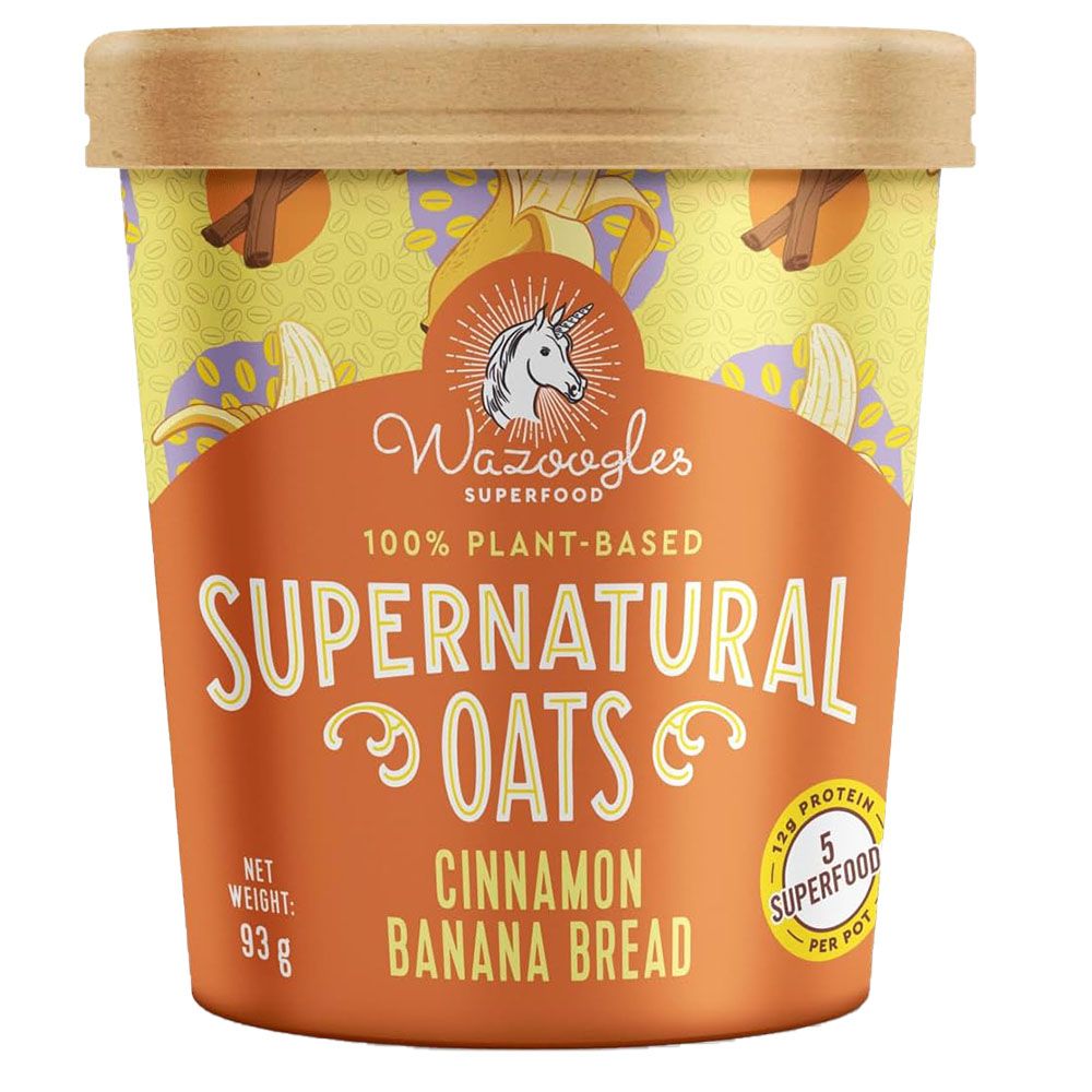 Wazoogles Superfood - Supernatural Oats - Cinnamon Banana Bread Pot