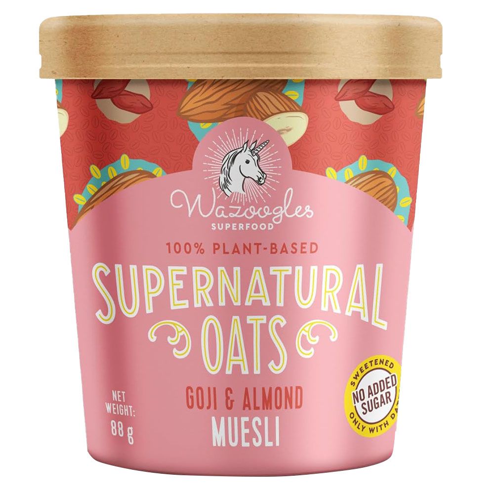 Wazoogles Superfood - Supernatural Oats - Goji & Almond Muesli Pot