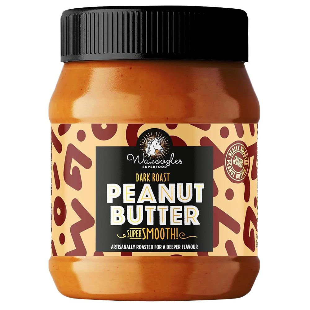 Wazoogles Superfood - Dark Roast Super Smooth Peanut Butter - 400 g