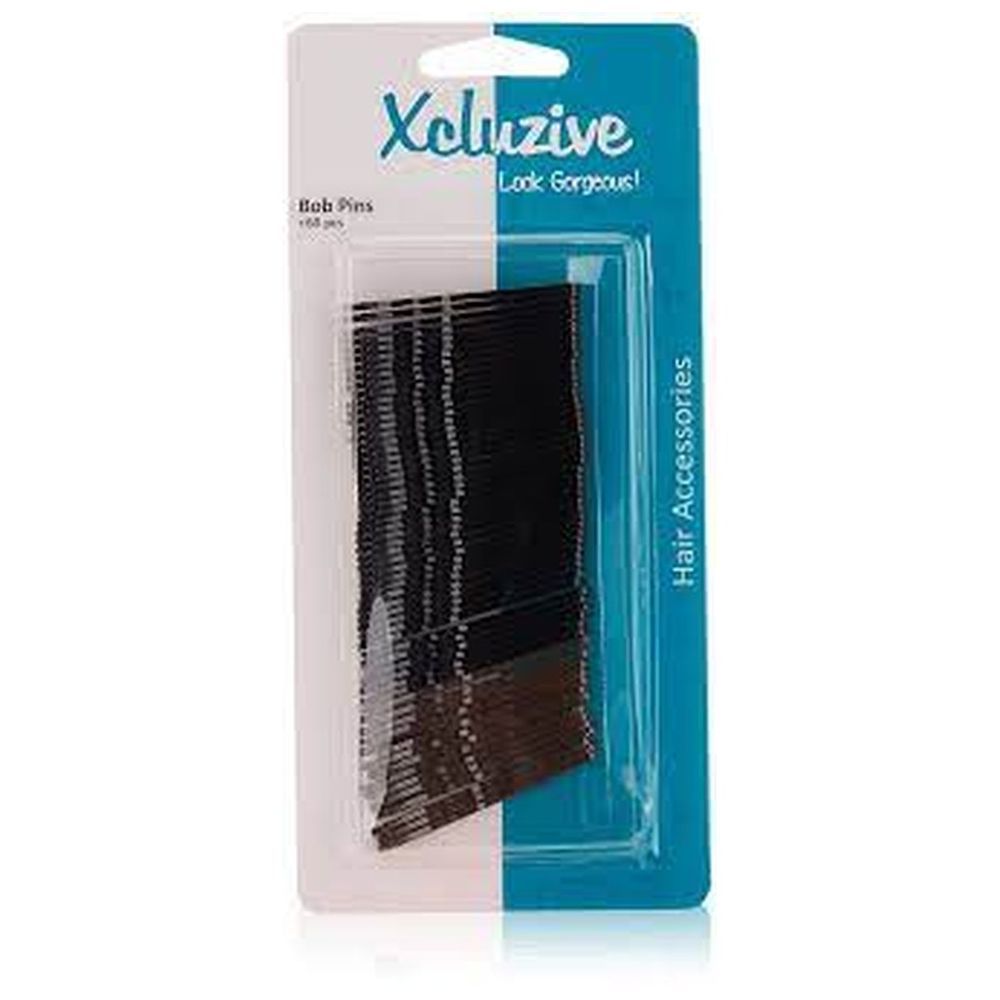 Xcluzive - Small Bob Pins - Black - 60pcs