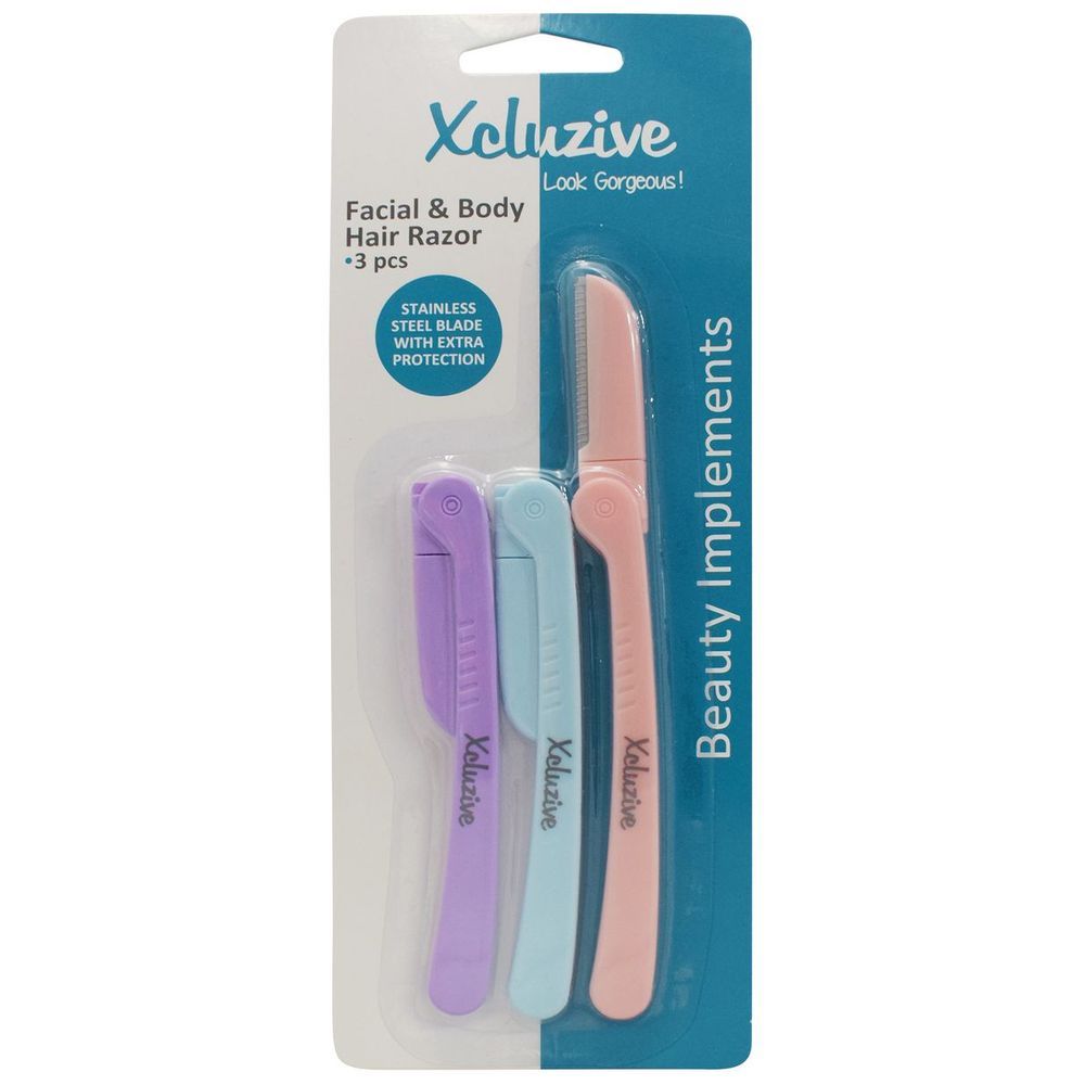 Xcluzive - Facial & Body Hair Razor - 3pcs