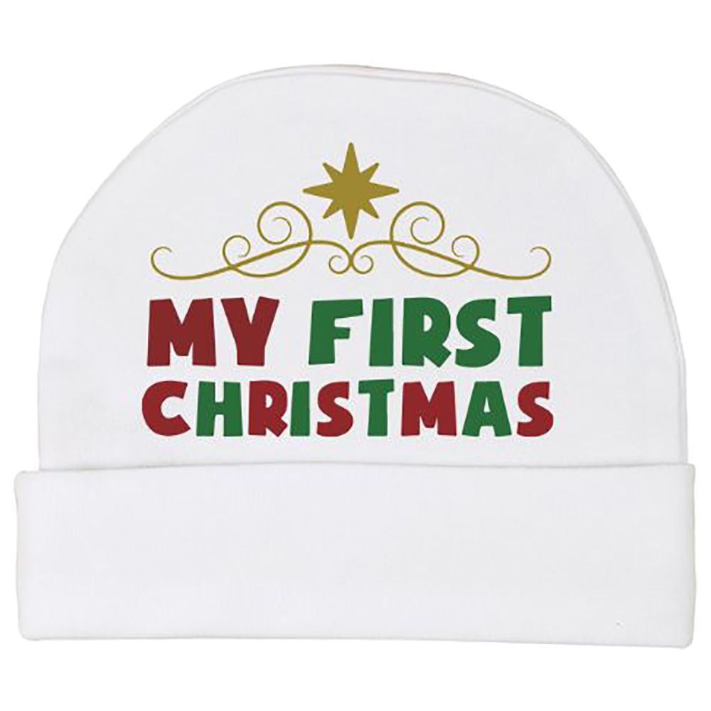 Impressions - My First Christmas Beanie - White