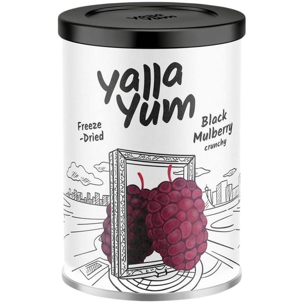 YallaYum - Freeze Dried Crunchy Snack - Black Mulberry - 30 g