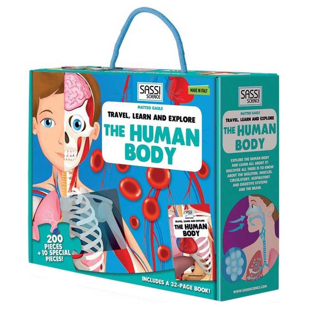 Sassi - Junior Travel, Learn And Explore - The Human Body - 200Pcs