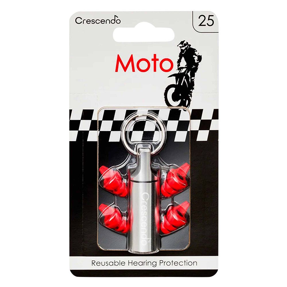 Crescendo - Dynamic Ear Company Moto 25 Reusable Ear Plugs - 3 Pcs