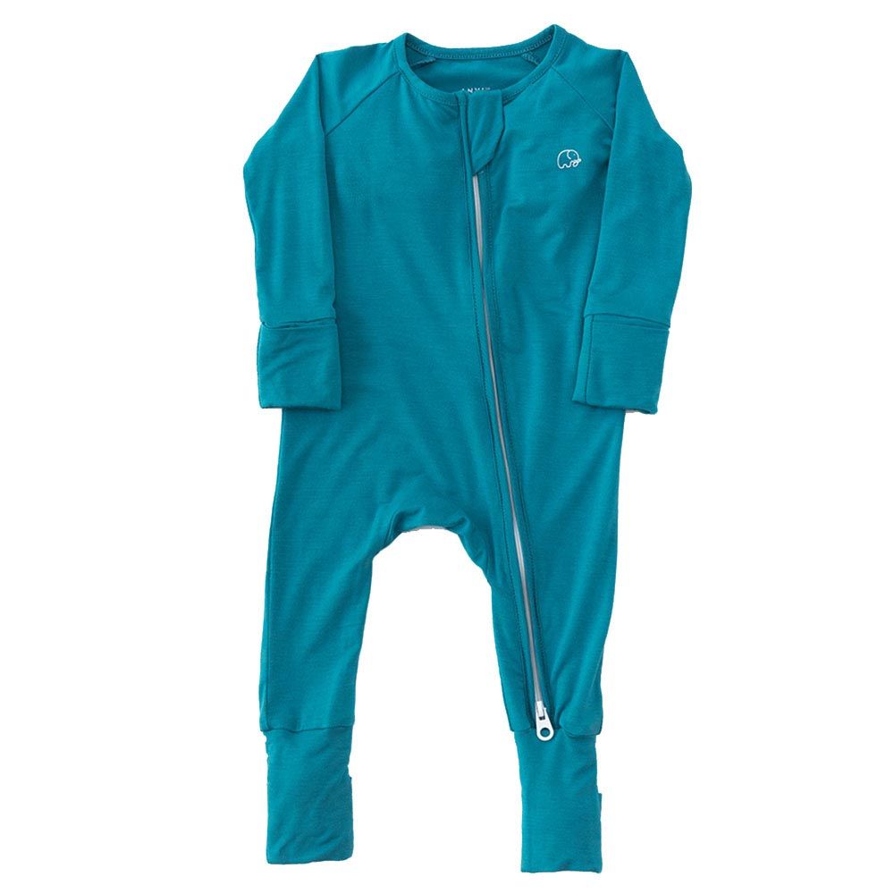 Anvi Baby - Organic Zipper Sleepsuit - Deep Blue