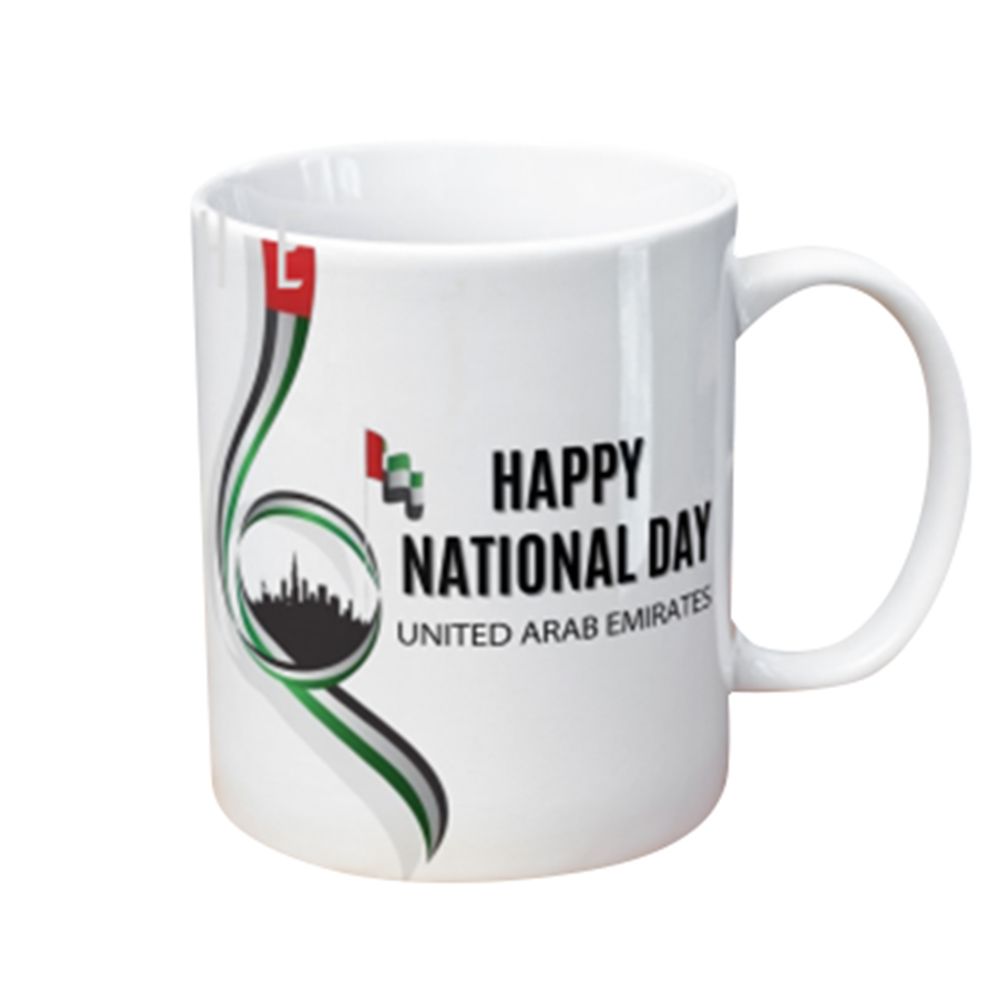 Zayoshe - UAE National Day Celebration Mug - White