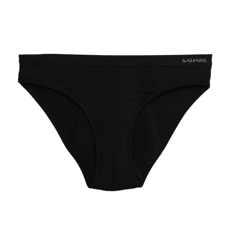 Sahara - Period Proof Underwear Bikini - Moderate Absorbency - Black