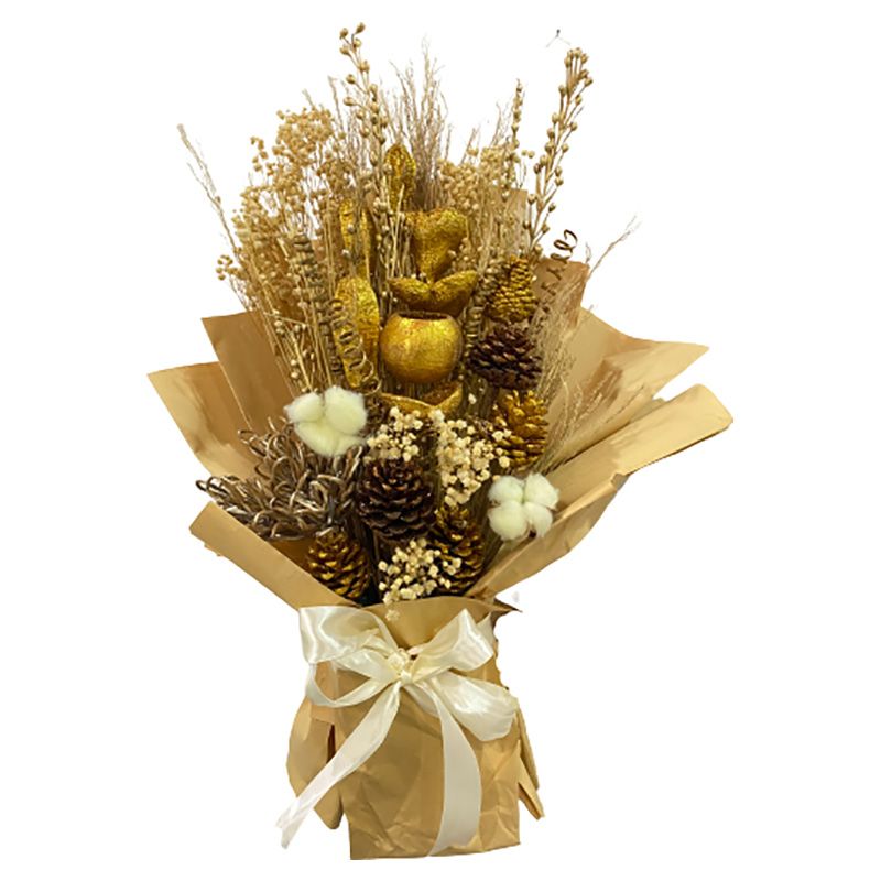 Eco Flowers - Dried Flowers Bouquet - Golden Charm