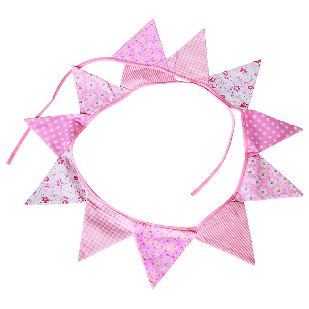 Cherrypick - Handcrafted Bunting Banner Flag - Pink