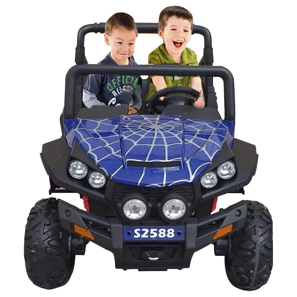 Megastar 2 Seater Army Edition SUV Trunker Ride On 12V Blue