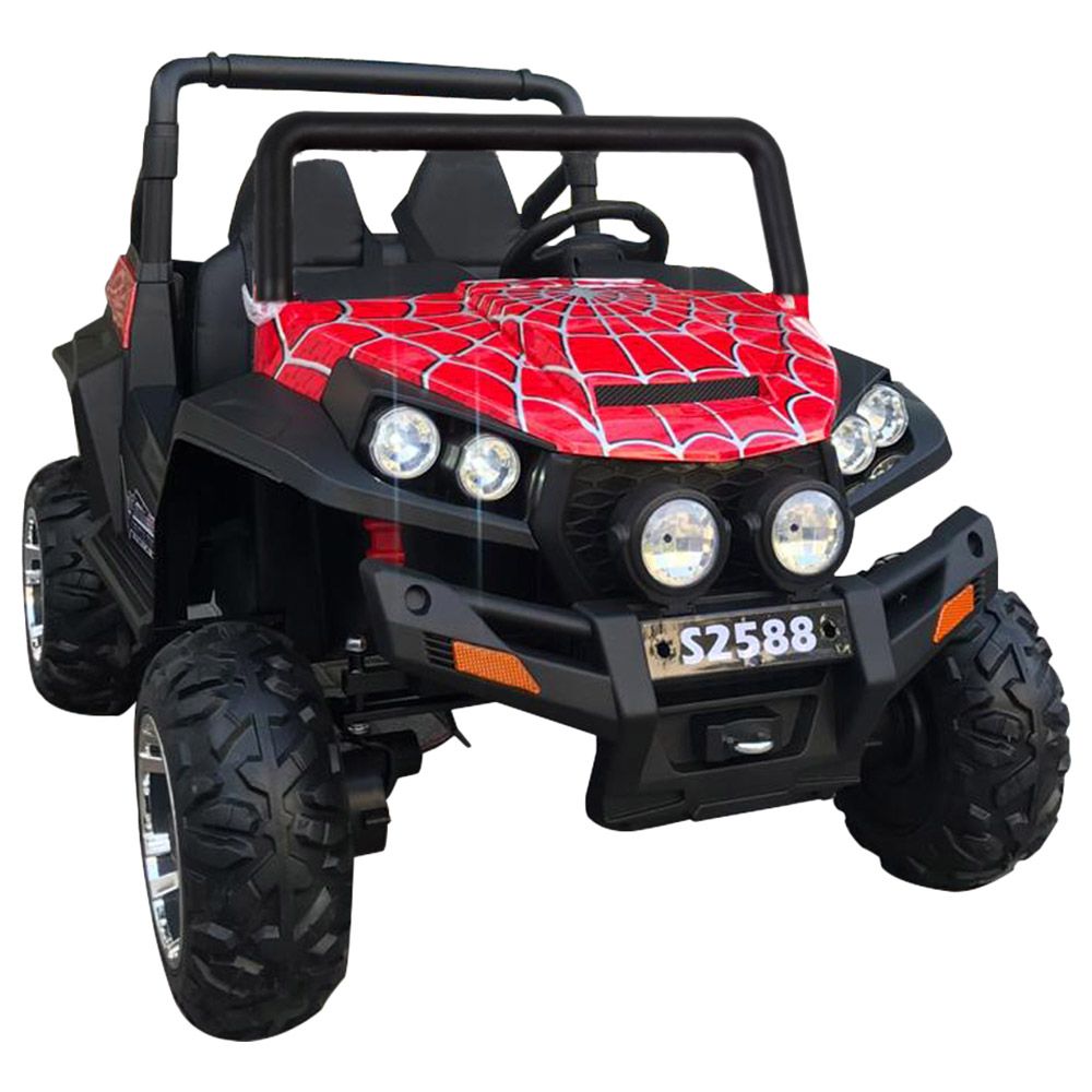 Megastar - 2 Seater Army Edition SUV Trunker Ride On 12V Red