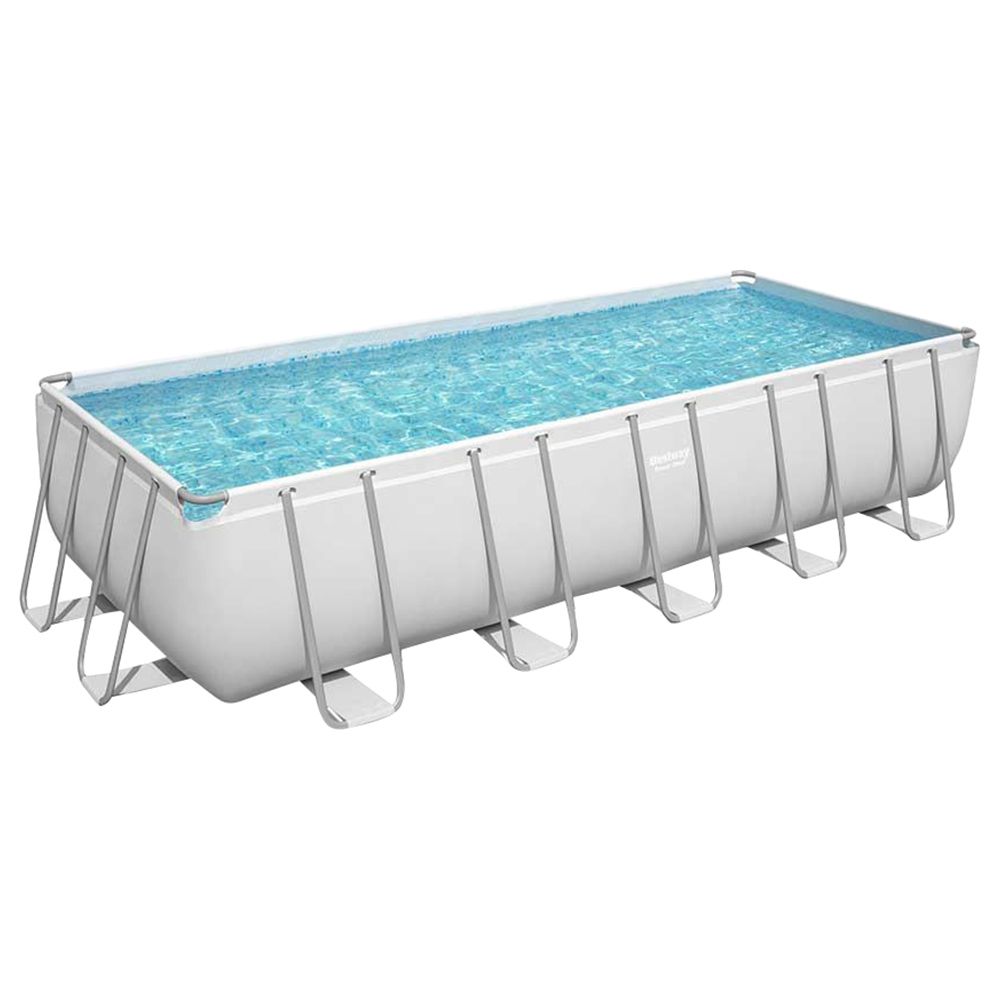 Bestway - Power Steel Rectangular Above Ground Pool - White