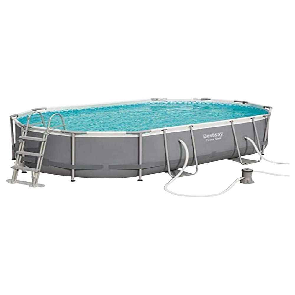 Bestway - Power Steel Oval Pool Set 488x305x107cm