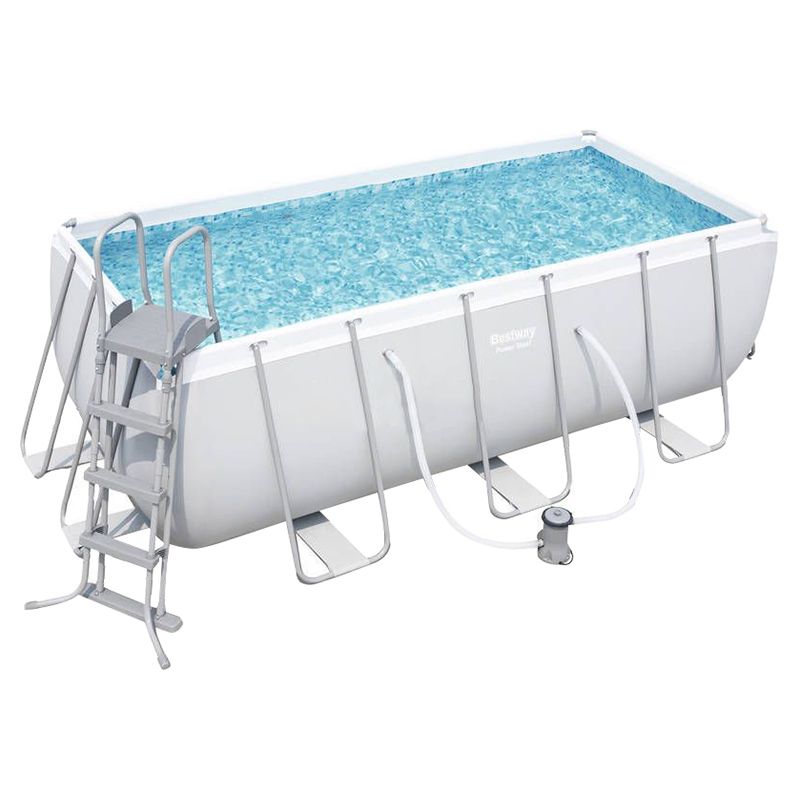 Bestway - Power Steel Rectangular Frame Pool Set 412x201x122cm 