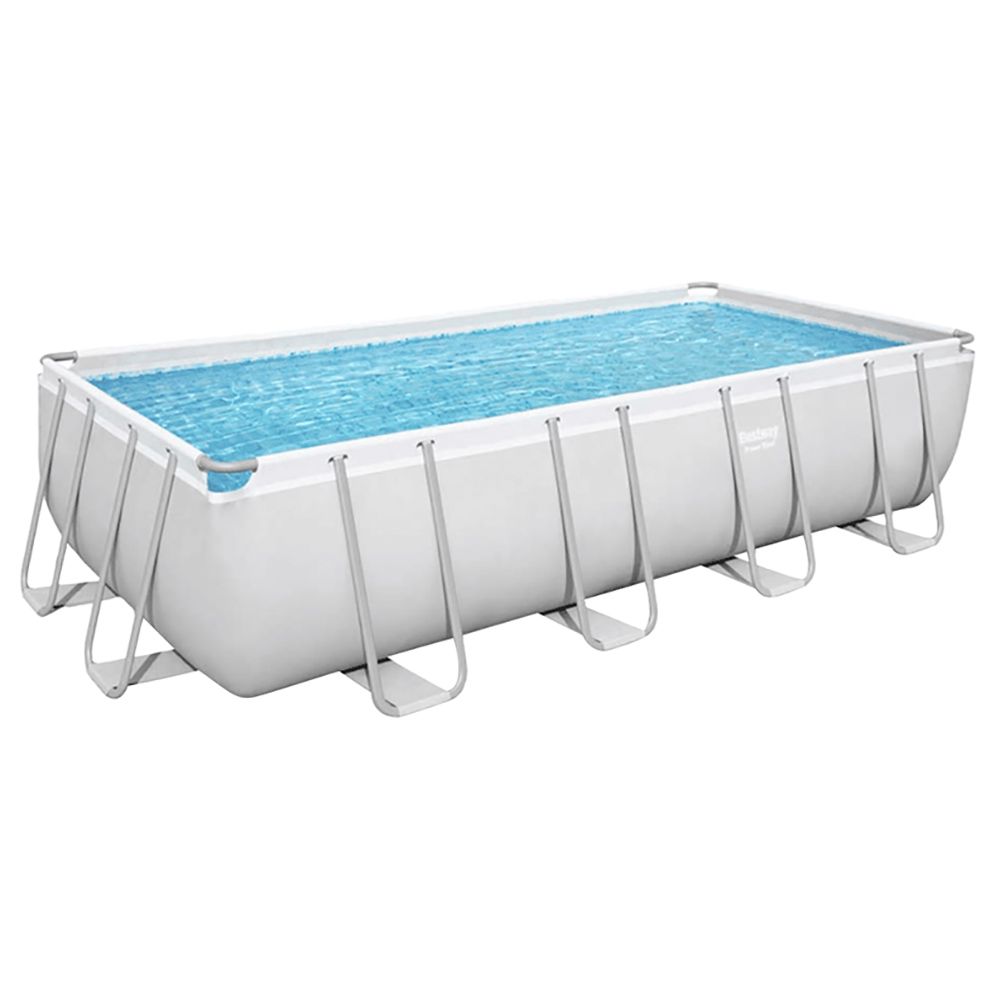 Bestway - Power Steel Rectangular Above Ground Pool Set 488x244x122cm