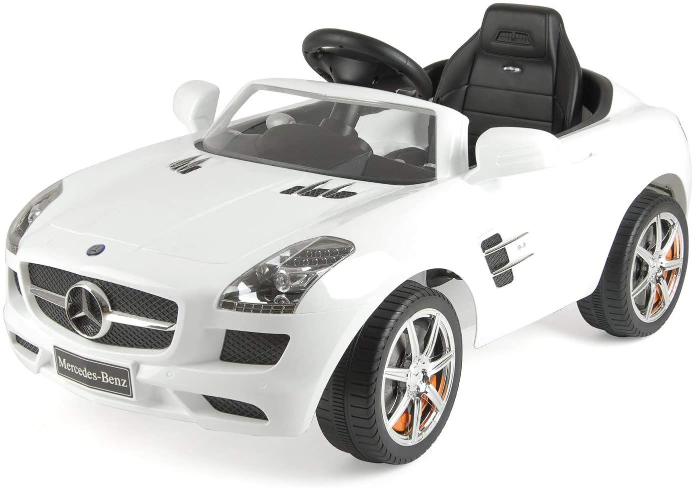 Megastar - Mercedes Benz SLS 6V Electric Ride On Car - White